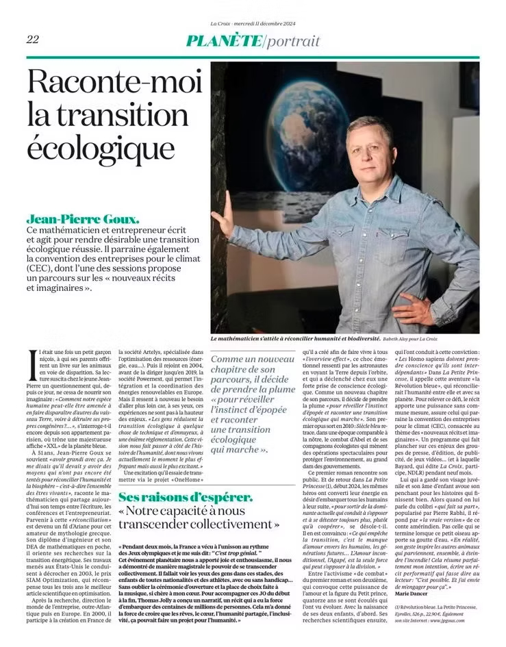 Interview La Croix